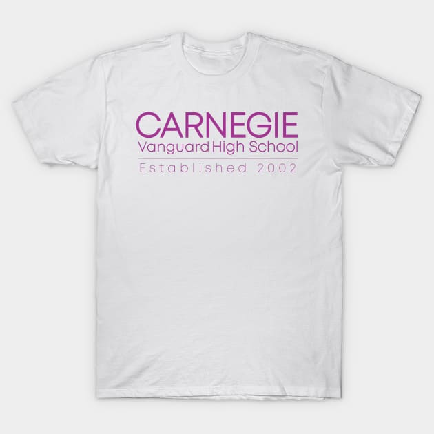 CVHS Carnegie Vanguard HS; Est. 2002 - in Purple T-Shirt by Carnegie Vanguard High School PTO